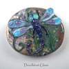 Doodletart Glass Dragonfly Focal Bead - Glass Jewelry - By Susan Elliot, Lampwork Glass Beads Jewelry Artist